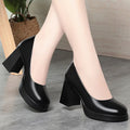 Ultra Heel Waterproof Platform Model Catwalk Work Shoes Professional Zpaxo JM1331 Black 40 China Mainland