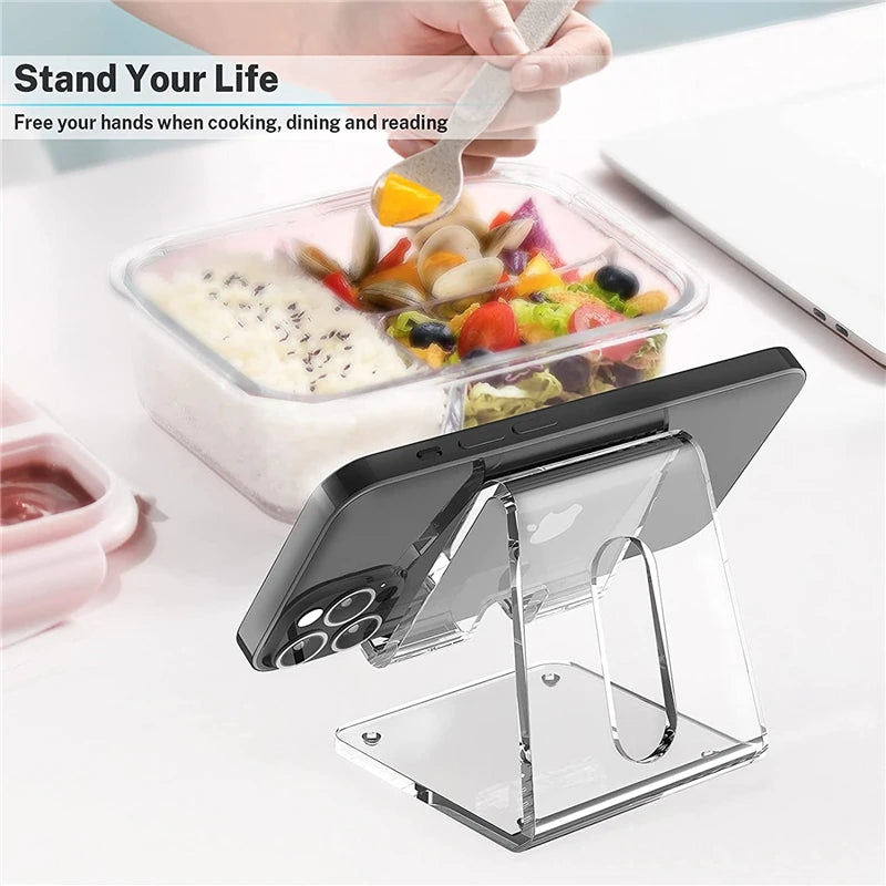 Acrylic Mobile Phone Stand Portable Transparent Smartphone Holder
