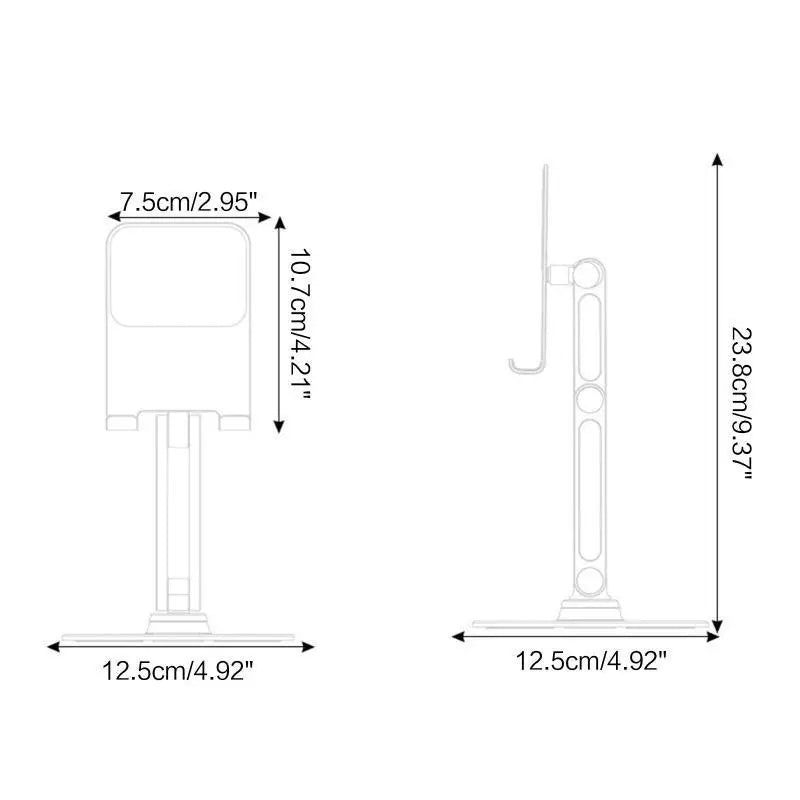 652F BONERUY 360 Tablet Holder Long Arm Stand Phone Tablets Pad Riser Zpaxo