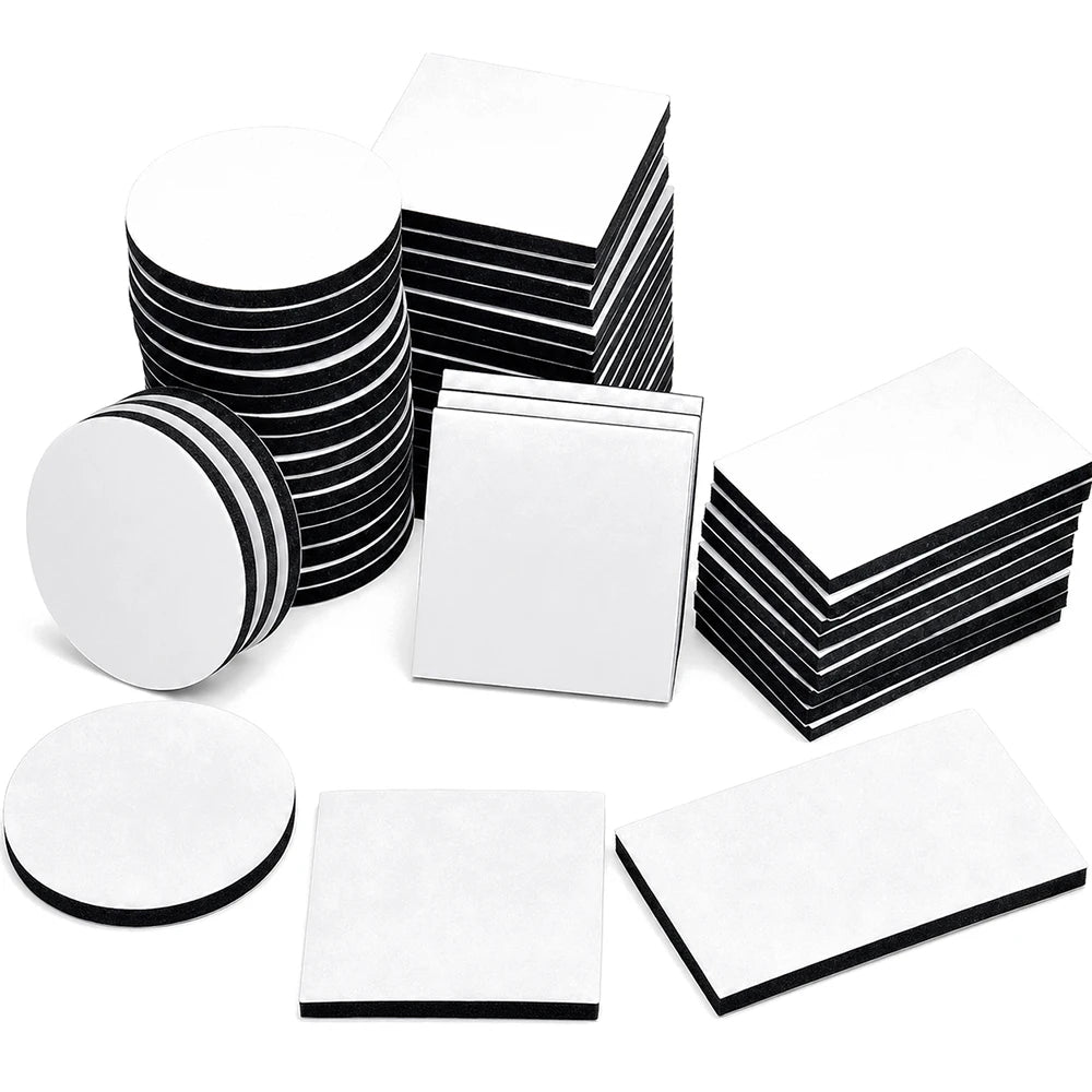 Double Sided Foam Tape Strong Sticky Pad Mounting Square Round Self