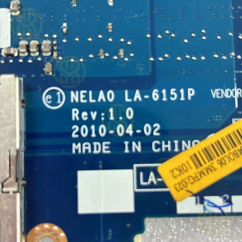 NELA0 LA-6151P Acer ID49C ID49C02H Laptop Motherboard HM55 Mainboard