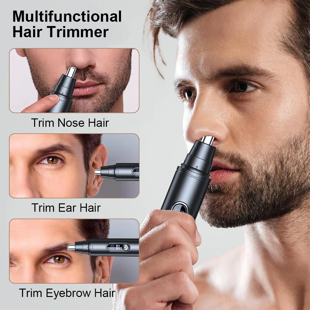 Nose Hair Trimmer Mini Portable Electric Clipper Rechargeable