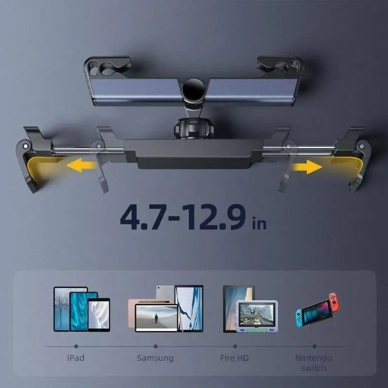652F Car Headrest Mount 360 Multi-angle Back Tablet Holder Bracket Zpaxo CN