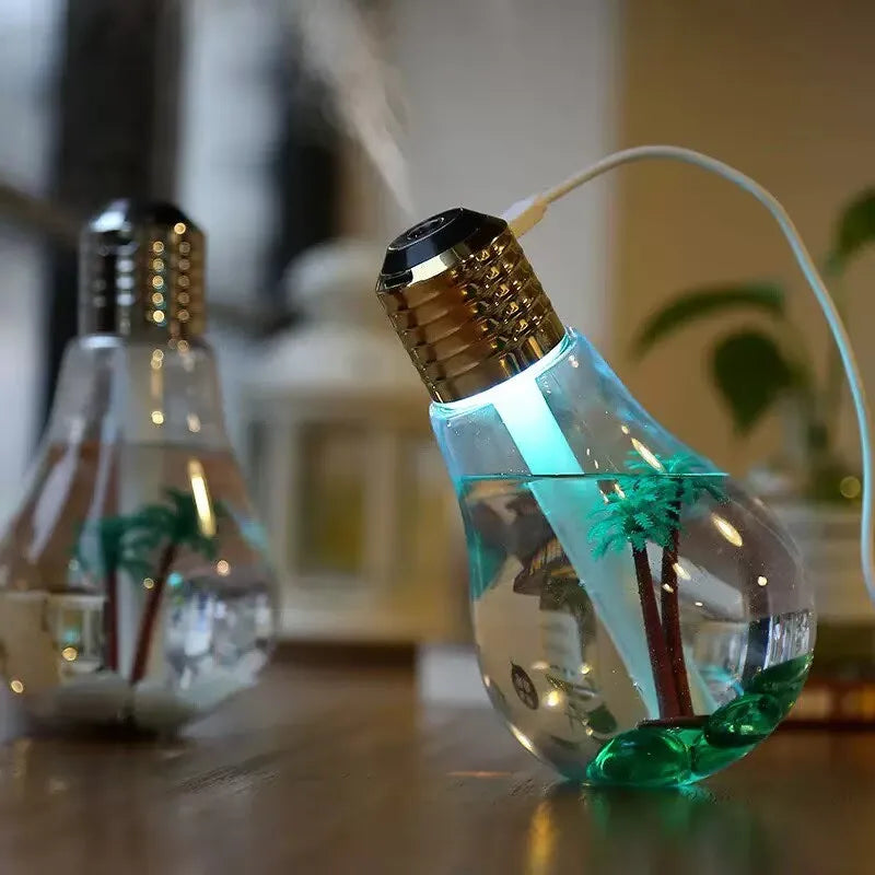 Creative Mini Desktop Light Bulb Humidifier USB Air Suitable Bedroom Zpaxo