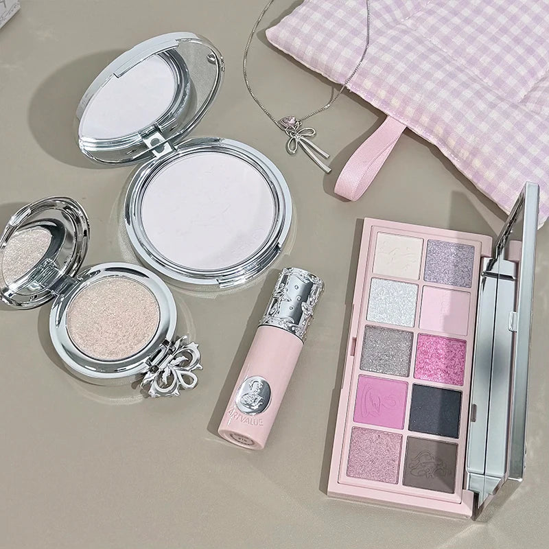 Pink ballet makeup gift box powder lip mud eye shadow high gloss makeup set holiday gift Zpaxo