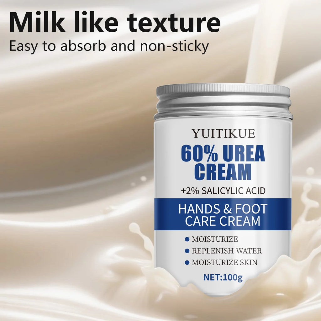 YUITIKUE 60% Urea Foot Cream – Cracked Heel Repair, 100g Foot Cream Zpaxo