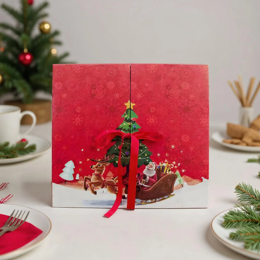 2025 Christmas Advent Calendar Empty Box 24 Days Countdown Printed
