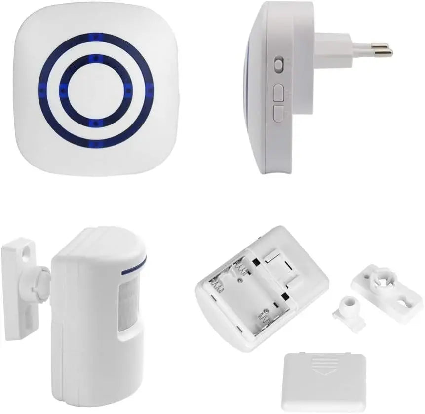 Wireless Motion Sensor Door Chime Security Sensor Call Bell Notification Ping Pong Sound for Home Security Prevention Zpaxo