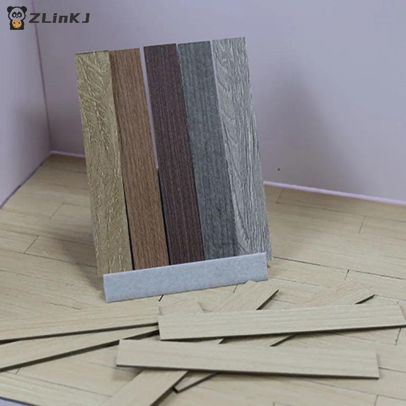 1 12 Scale Dollhouses Furniture Floor Boards Tiles Pvc Self-adhesive Zpaxo
