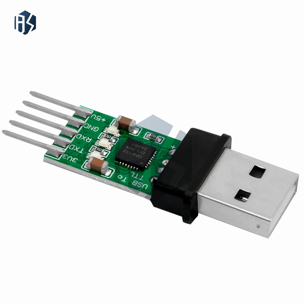 6-Pin USB 2 0 TTL UART Converter CP2102 Aluminum-shelled FT232 STC Zpaxo