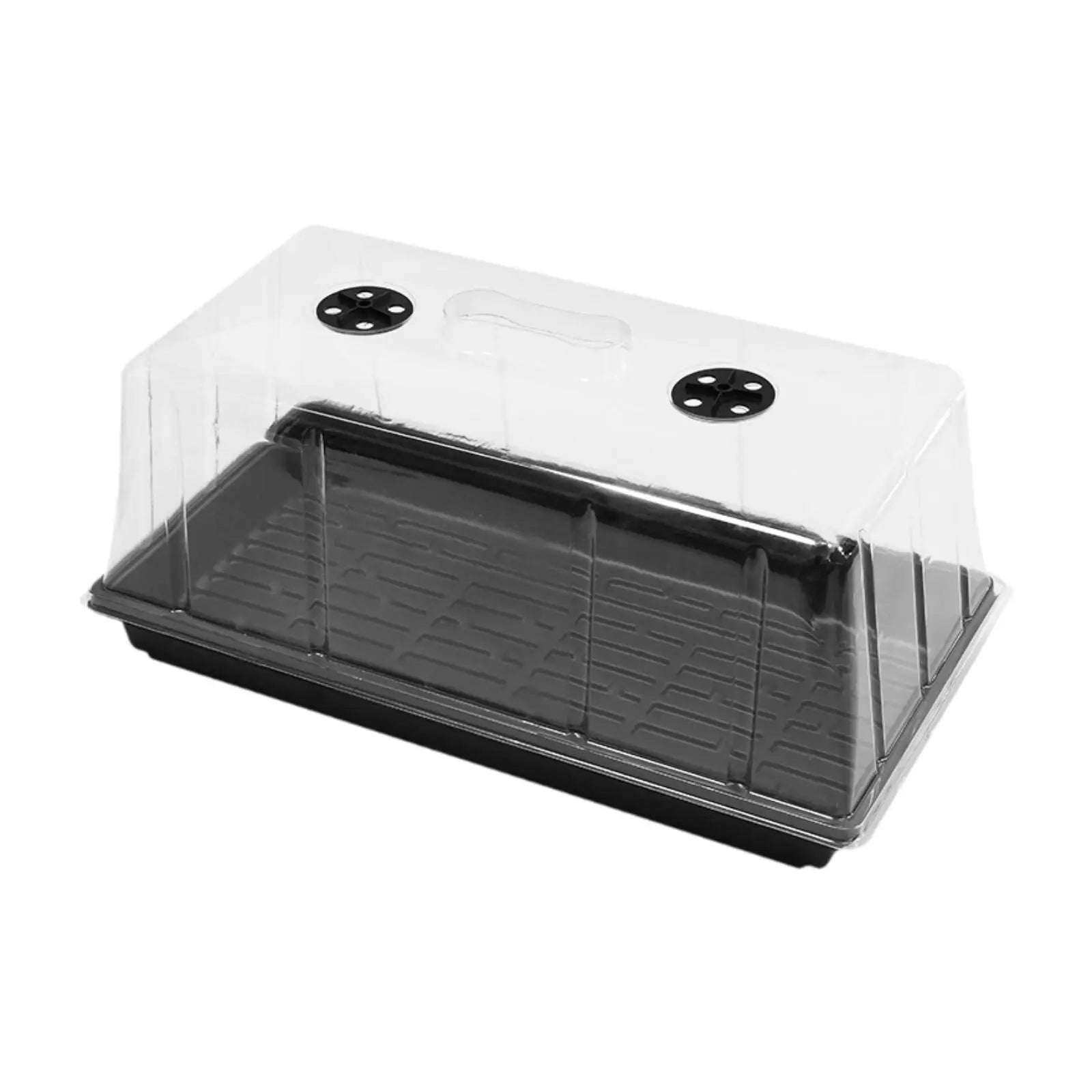 Indoor Gardening Seedling Propagation Tray Cover Plant Starter Zpaxo Black