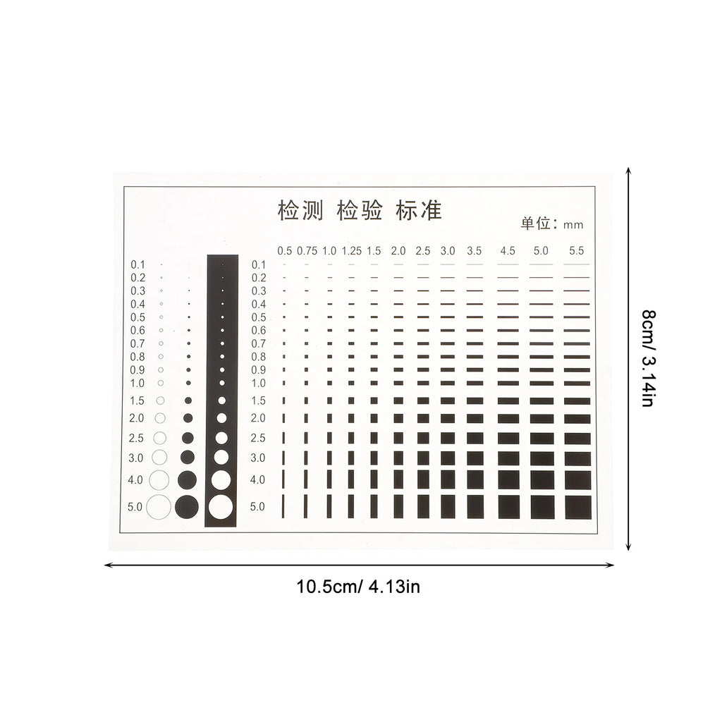 Transparent High-precision Film Ruler Crack Scratch Spot Width