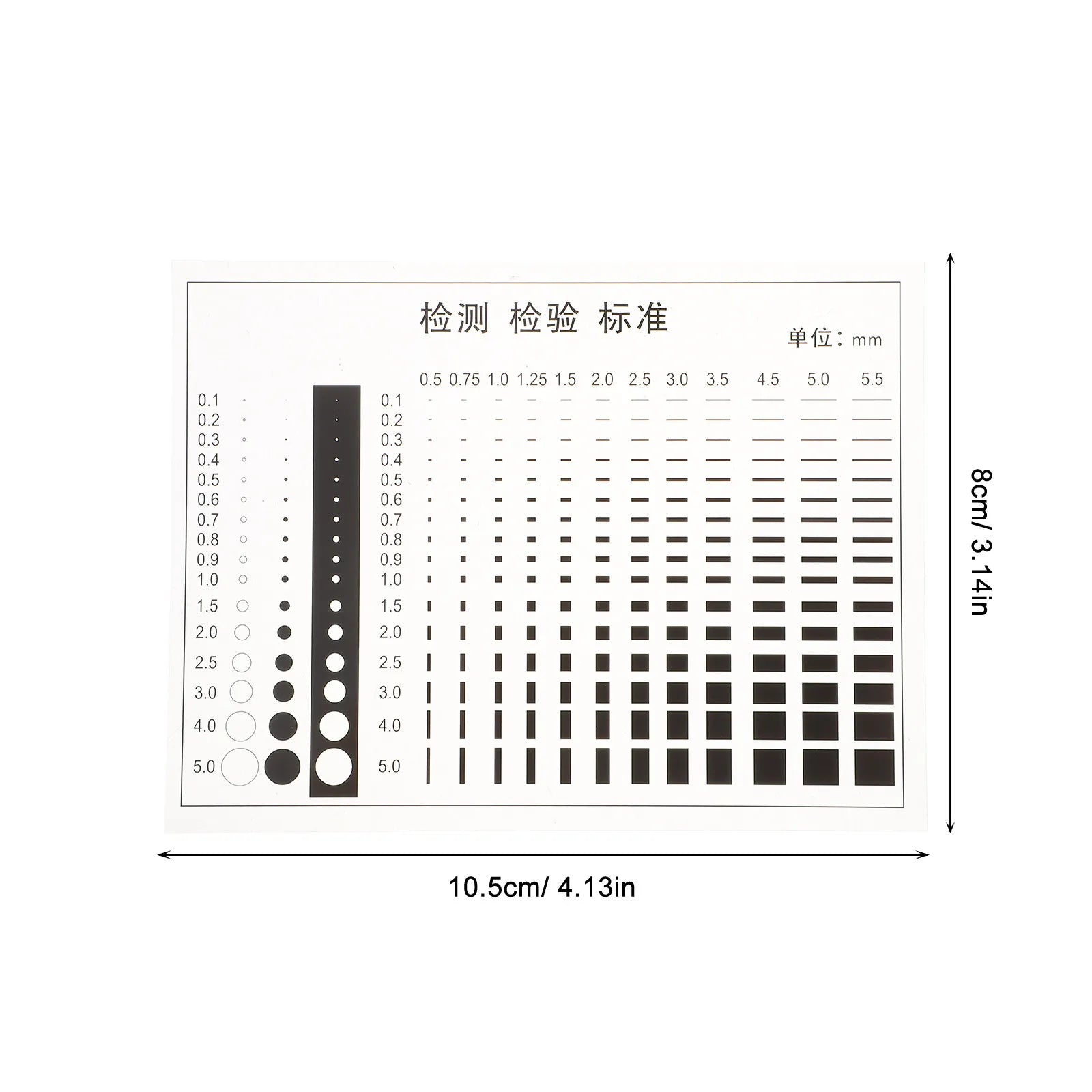 Transparent High-precision Film Ruler Crack Scratch Spot Width