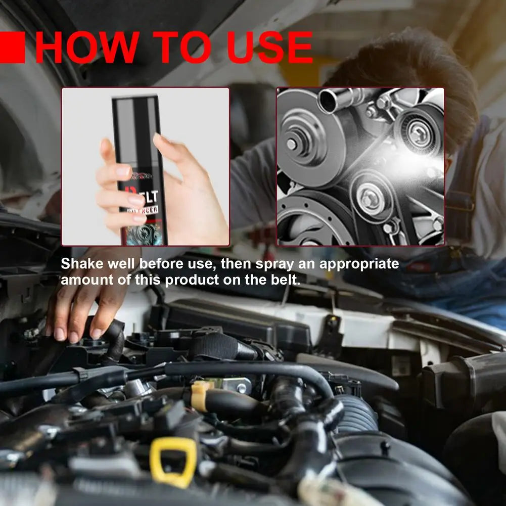 100ml Car Engine Belt Silencer Spray – Noise & Wear Protection Belt Silencer Spray Zpaxo