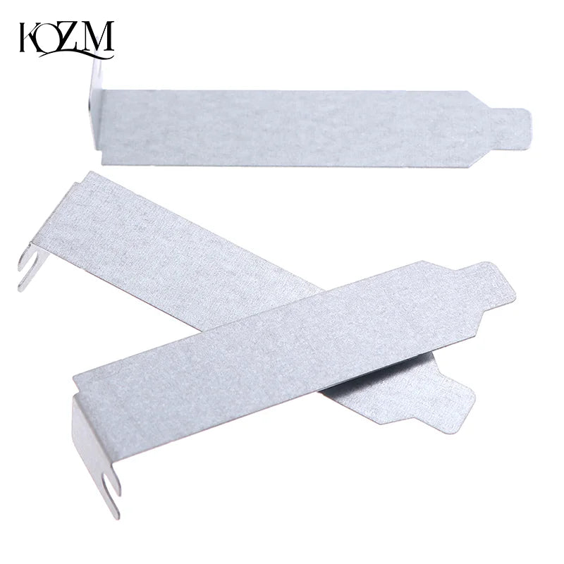5-Pack PCI Slot Cover Blanks – 8cm Silver Metal Dust Shields PC Case Accessory Zpaxo