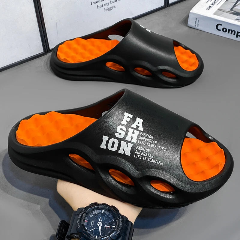 Fashion Trend Men's Slippers Indoor Home Thickened Soft Sole Sandals