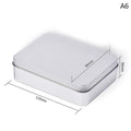 Small Sliver Rectangular Coin Jewelry Tin Storage Box Empty Metal