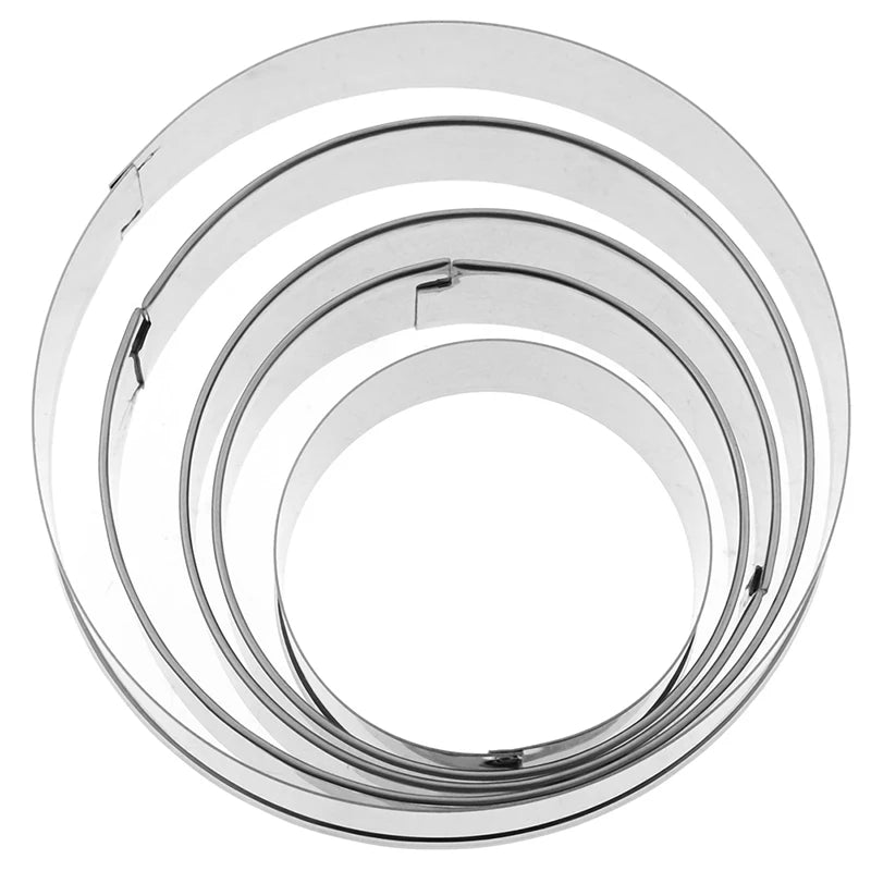 Round Circle Stainless Steel Cookie Cutter Biscuit DIY Baking Pastry Zpaxo
