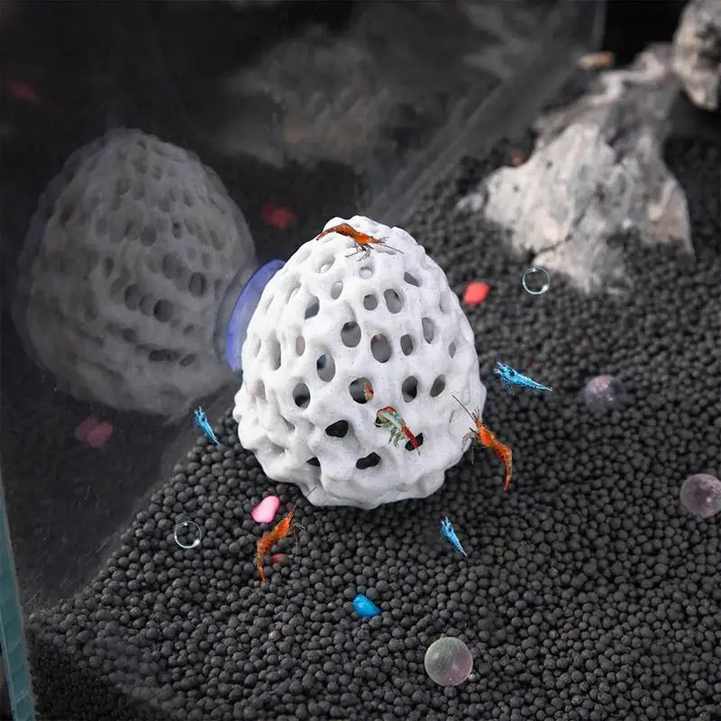 Aquarium Cave Small Porous Betta House Fish Hiding Spots Shrimp