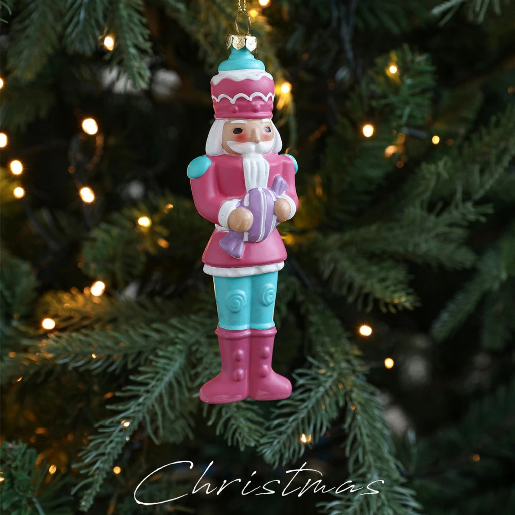 Soldier Nutcracker Christmas Ornament – 15cm Hanging Décor