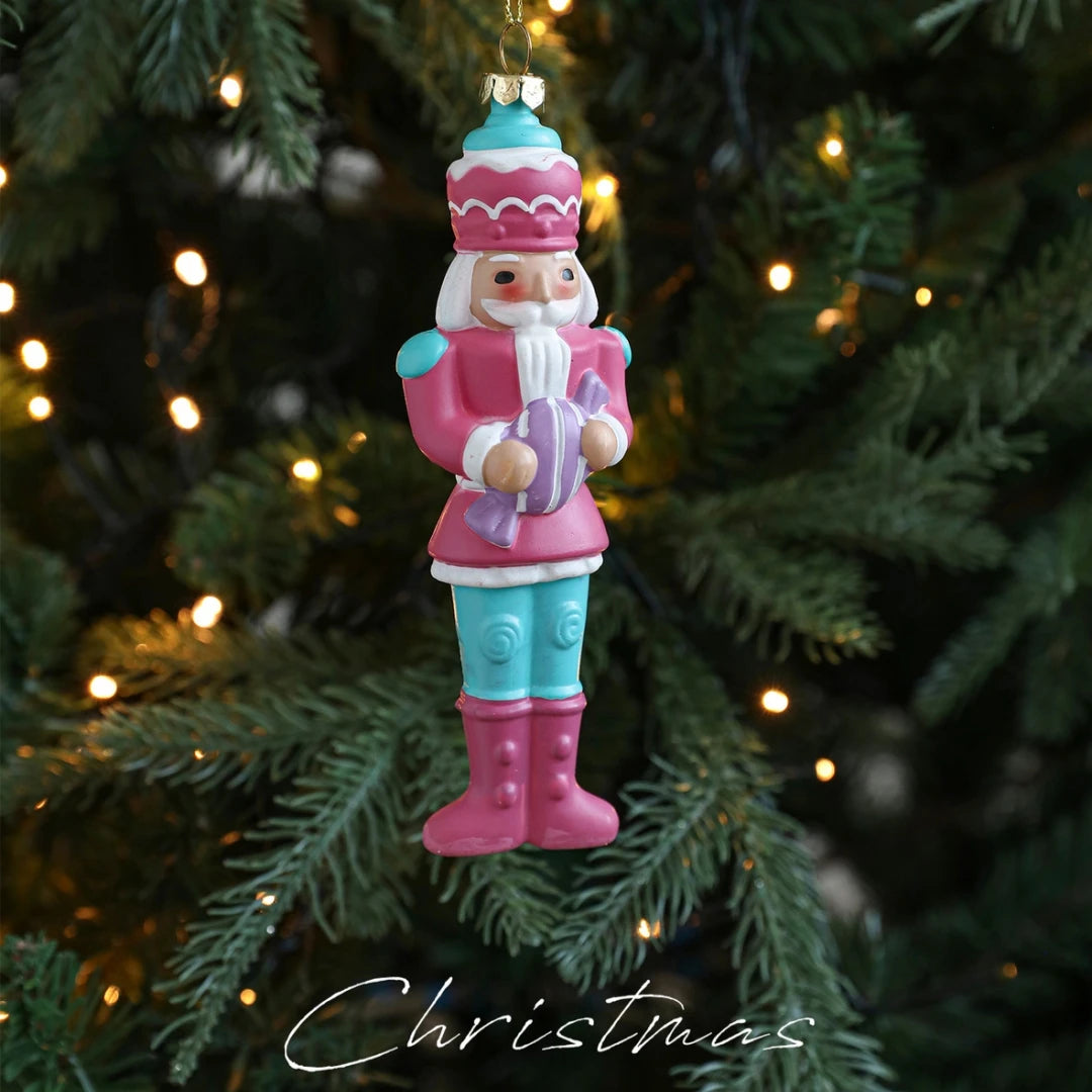Soldier Nutcracker Christmas Ornament – 15cm Hanging Décor
