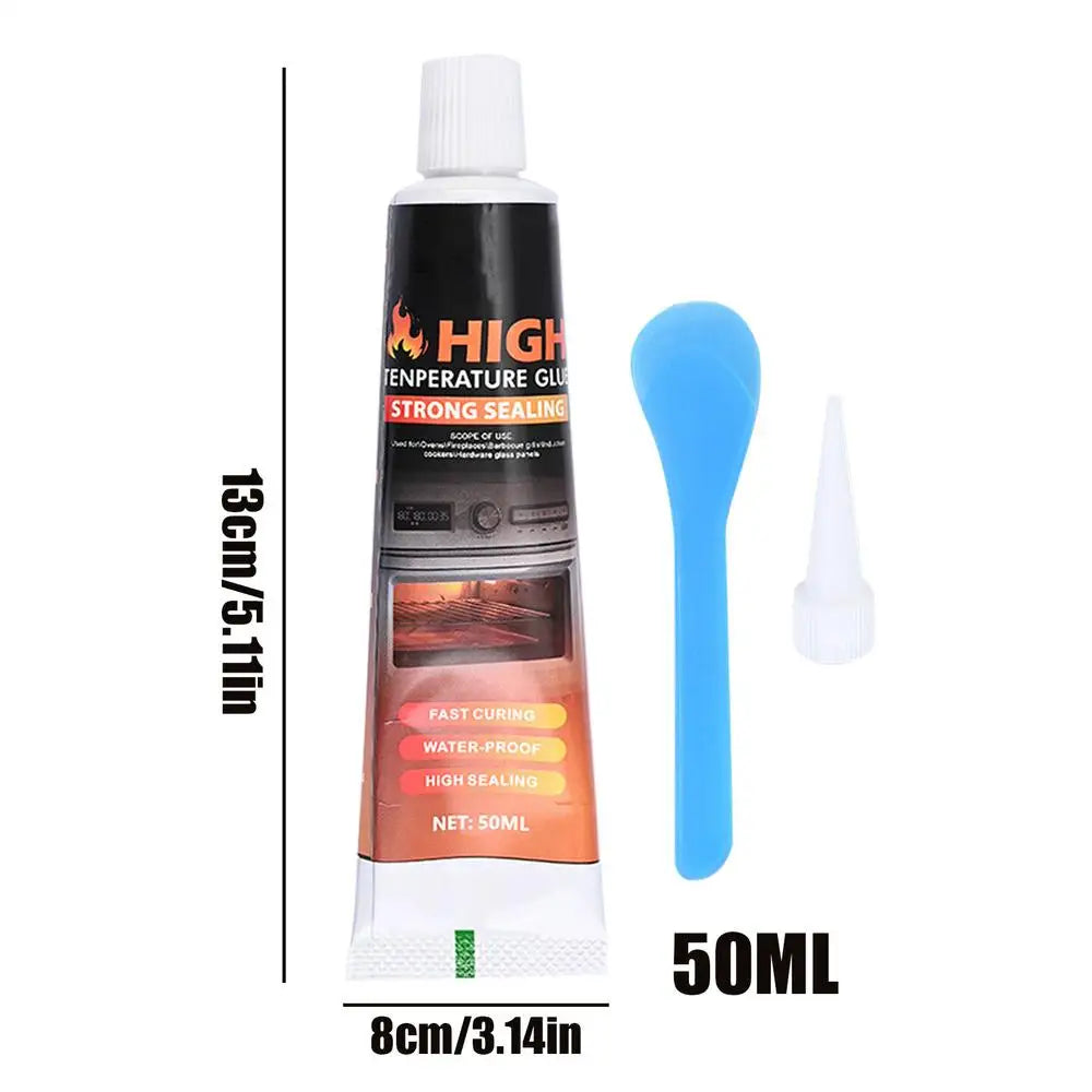 Heat Resistant Glue Temp Silicone Sealant Oven Panel Bonding Adhesive