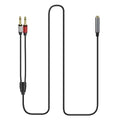652F Professional Female Two 1 4 Mono Male Speaker Splitter Cable Zpaxo 1 meter CN