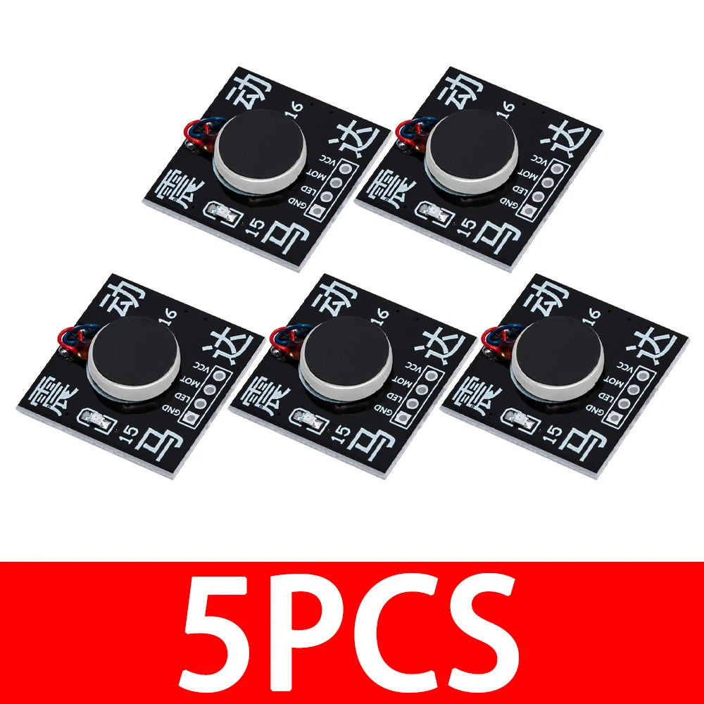 5V Mini Vibrating Motor Module Low Level Vibration Control Compatible Zpaxo 5pcs