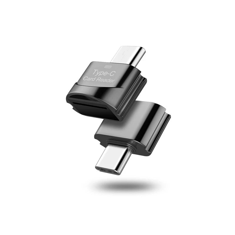 Phone TF Adapter High Speed Data Transmission Compact Laptops Phone Accessory For Xiaomi Type C Device Travel Data Transfer Gear Zpaxo Black