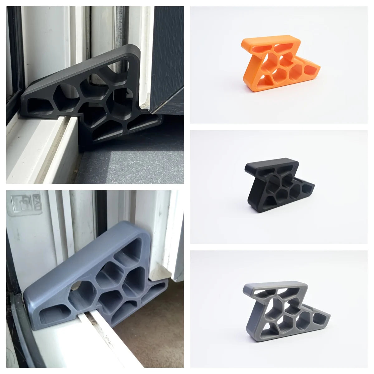 3D Printed Window Balcony Door Stopper Track Lock Heavy-duty Non-slip