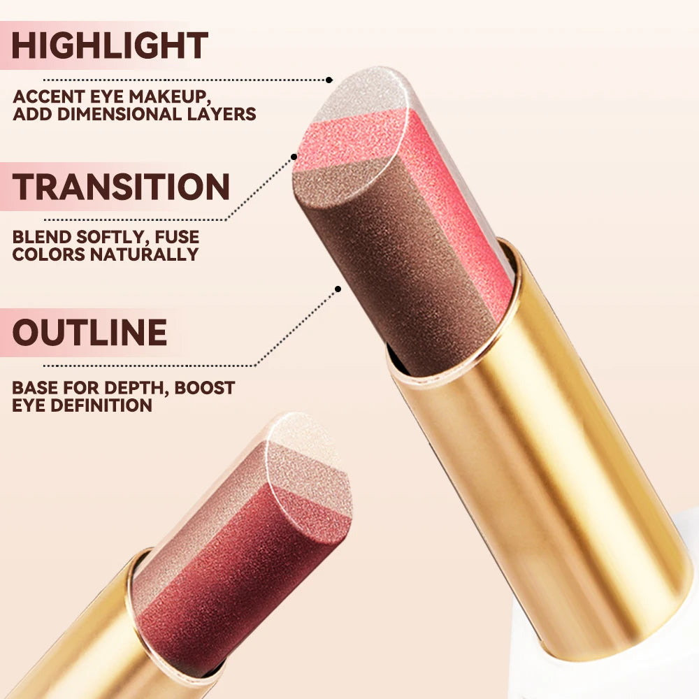 Three Eye Shadow Shiny Durable Natural Easy Apply Pearl