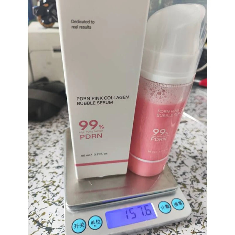 PDRN Pink Collagen Bubble Serum – Hydrating Firming Essence Collagen Face Serum Zpaxo