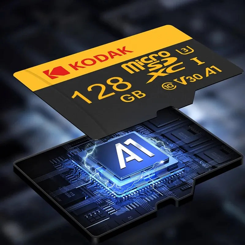KODAK Mobile Memory Card 256GB Recorder Storage High Speed 128GB monitoring SD Card 64GB 32GB TF Gaming Microsd Class10 U3 V30 Zpaxo