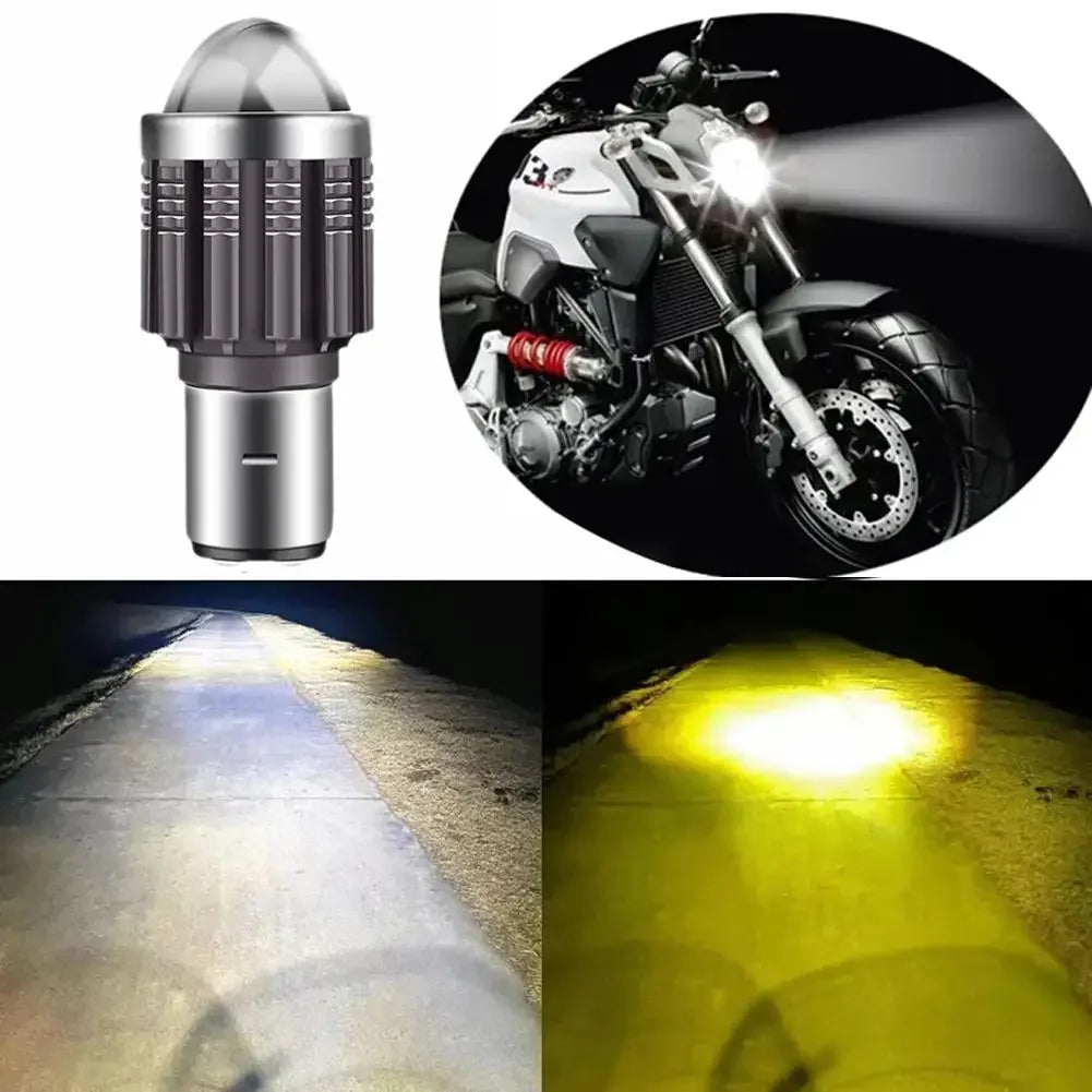 Motorcycle LED Headlight H4 BA20D 12V 12000LM High/Low Beam Bulb Motorcycle LED Headlight Zpaxo