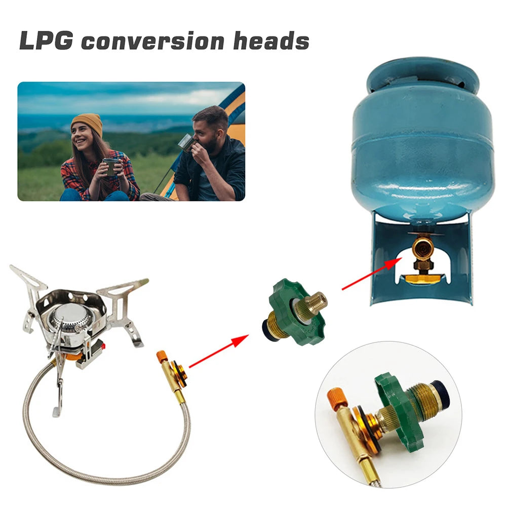 Liquefied Gas Cylinder Connector Outdoor Stove Convert Head Practical