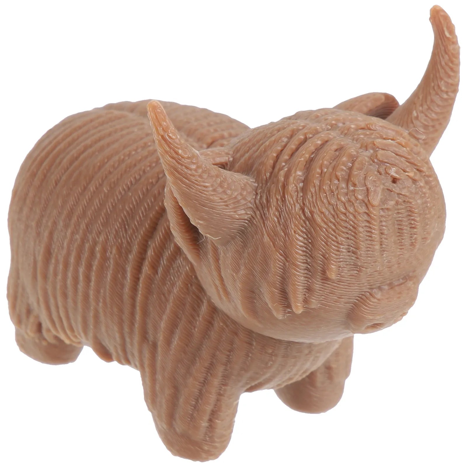 Small Highland Cow Statue Resin Craft Home Decoration Desktop