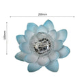 Solar Garden Lights Outdoor Waterproof LED Lotus Lamp Sunlight Yard Zpaxo S-Blue China Mainland
