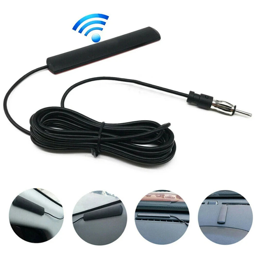 DC 5-12V Car Electronic Radio Antenna Hidden Amplified 85-860Mhz
