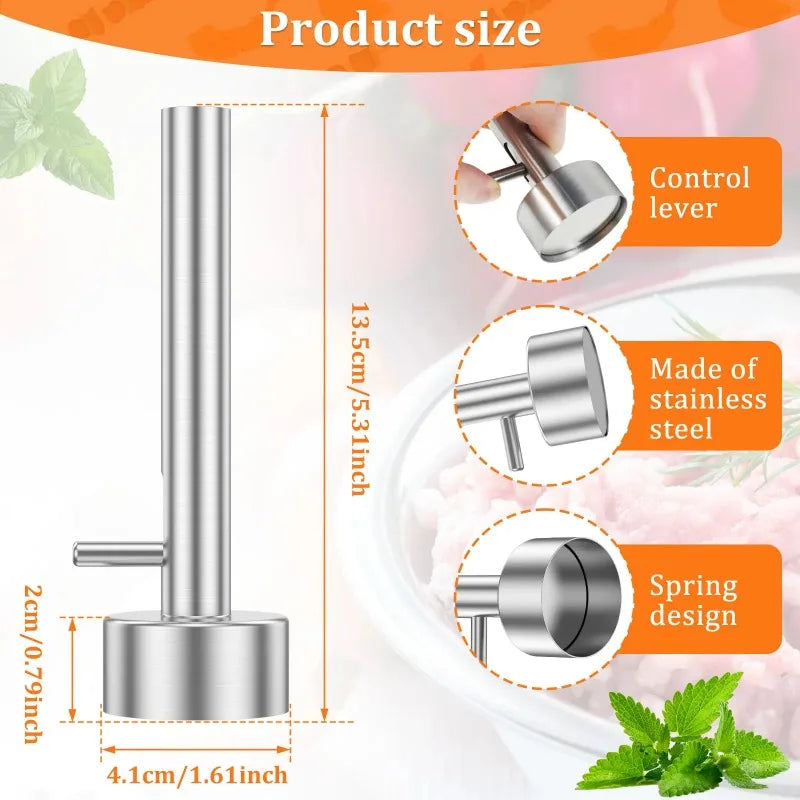 Kitchen Stainless Steel Nonstick Meatball Machine Meatball Maker Large Falafel Ball Making Scoop Mold Meat Pressing Gadgets Tool Zpaxo