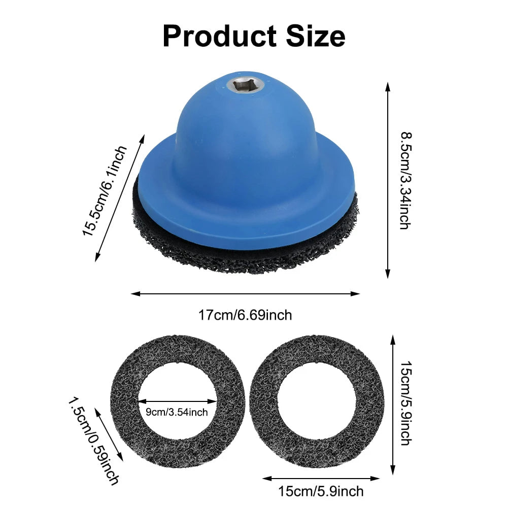 Wheel Hub Grinder Silicon Carbide Disc Brush Rust Removal Tool