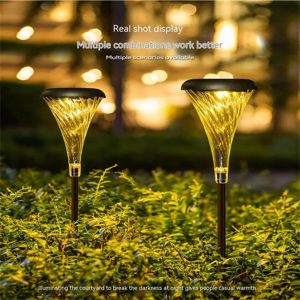 Solar Lawn Lights RGB Warm Lighting Change Mode Landscape Decorative Zpaxo