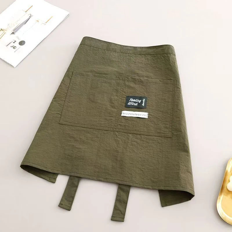 Ladies Canvas Kitchen Apron Restaurant Waitress Essential Extended Zpaxo