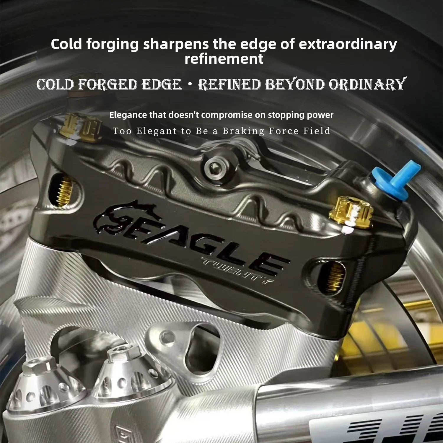 Eagle Speed S-04 Radial 4-Piston Front Brake Caliper | Aluminum