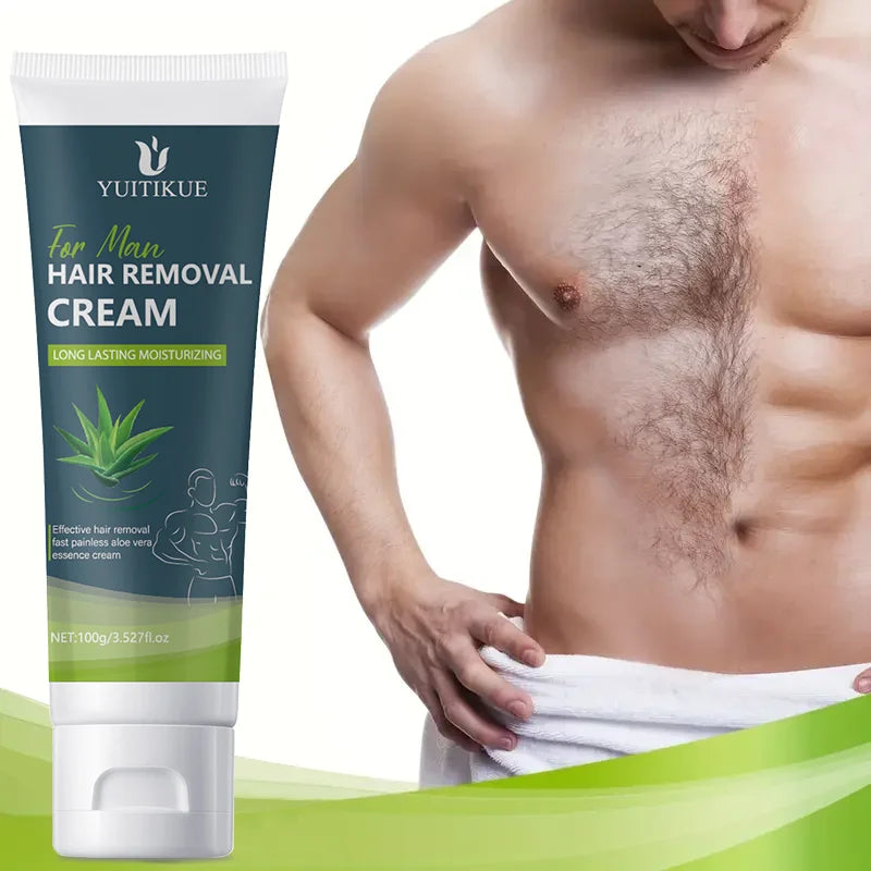 YUITIKUE Men's Hair Removal Cream – Sensitive Skin, 100g Hair Removal Cream Zpaxo Default Title