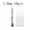 10Pcs Stainless Steel Nozzle Cleaning Needle 0.2mm 0.3mm 0.4mm 0.5mm 0.6mm 0.8mm 1.0mm Drill Bits 3D Printer Nozzle Cleaning Kit Zpaxo 1mm 10pcs