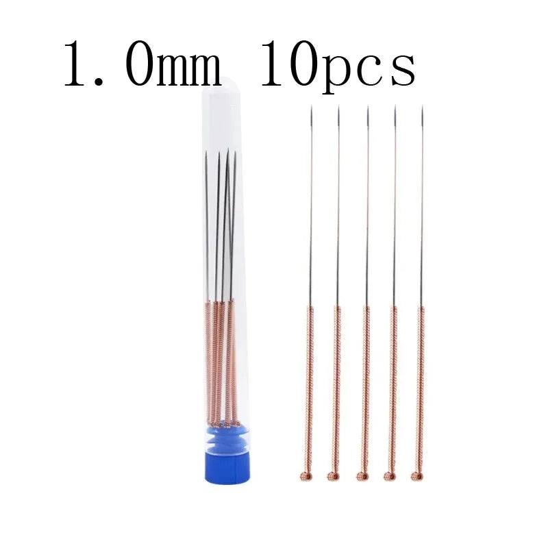 10Pcs Stainless Steel Nozzle Cleaning Needle 0.2mm 0.3mm 0.4mm 0.5mm 0.6mm 0.8mm 1.0mm Drill Bits 3D Printer Nozzle Cleaning Kit Zpaxo 1mm 10pcs