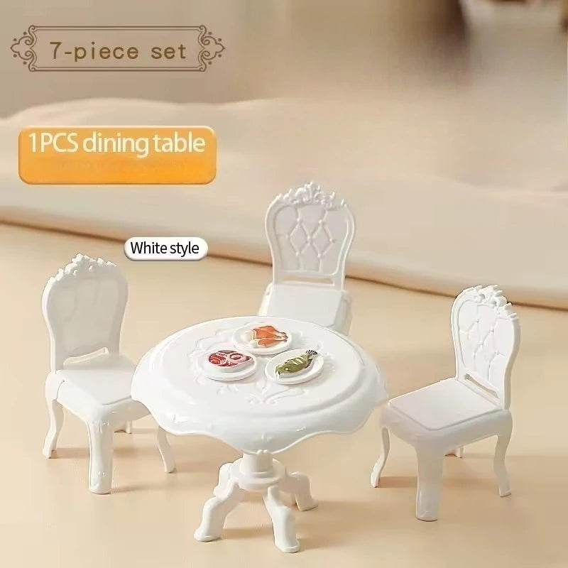 1 12 Scale Dollhouse Furniture Simulated Crib Piano Dining Table Zpaxo 462-26