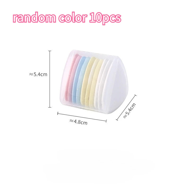 Wipeable Fabric Tailor's Chalk Triangular Multi-color Sewing Pattern Zpaxo random color-10pcs
