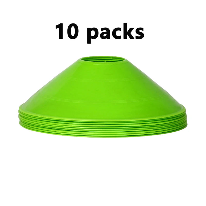 10-Pack Mini Soccer Agility Marker Discs – Soft Training Cones