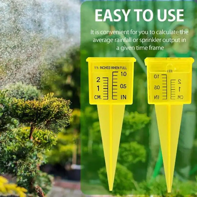 Water Rain Gauge Rainwater Rainfall Garden Outdoor Meter Plastic